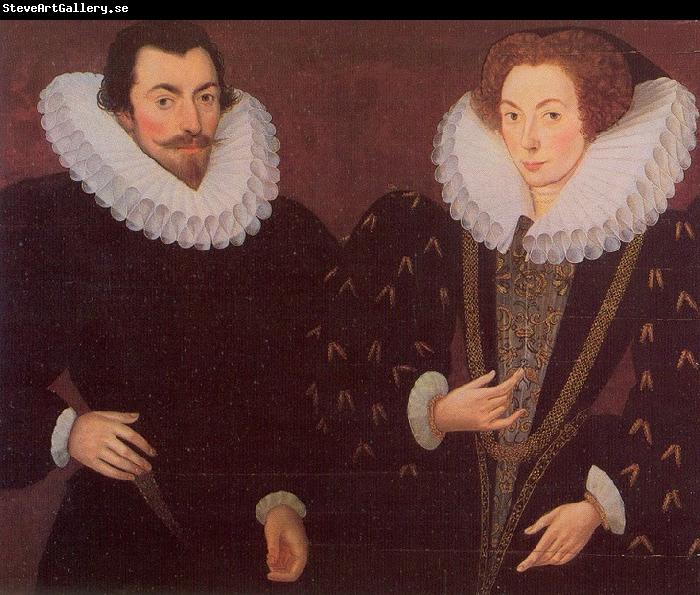 Hieronimo Custodis Sir John Harington and his wfie, Mary Rogers, Lady Harington